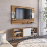 PAINEL DE TV COM BALCÃO RETRÔ 136cm